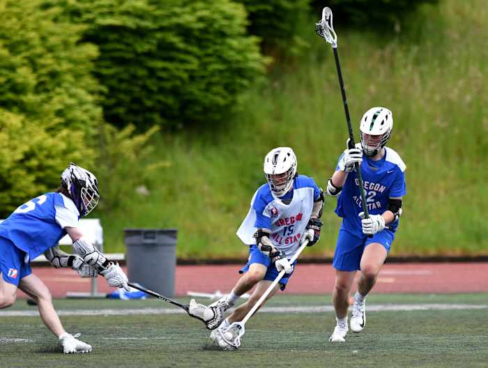 Oregon high school boys lacrosse 2022 all star game Taylor Balkom 38
